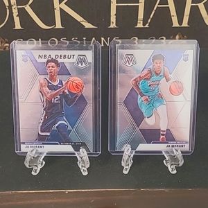 NBA mosaic Rookie Ja Morant 2 card set.
